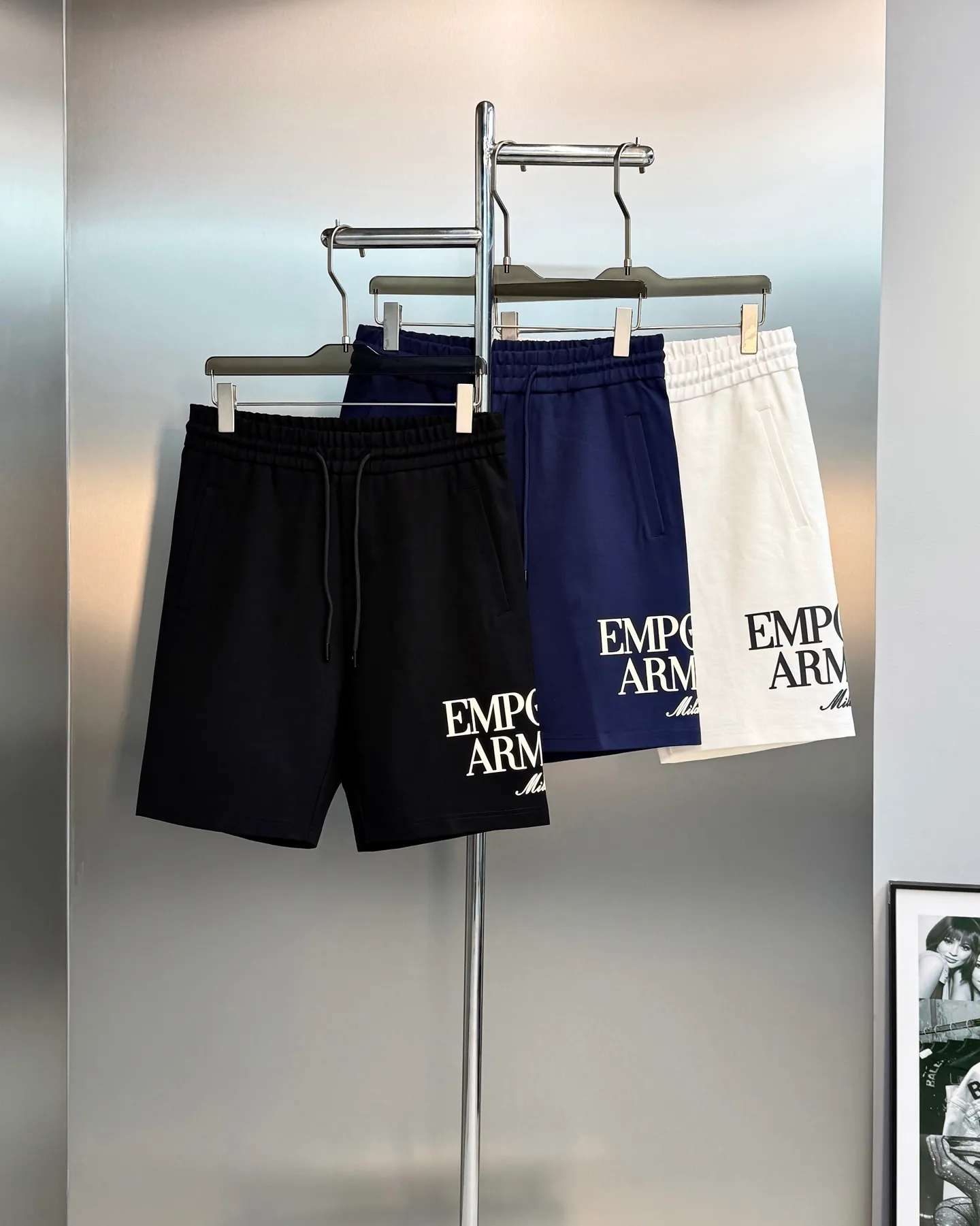 195。 ⚜️ Emporio Armani Original ～ . Same Style❤️ . ！ . ！ Premium . Breathable. . . ， OK. ！ ：Black.White.Dark Blue.Sizes：M-3XL/29-36 ❗️（S 4XL ！）175/140 L